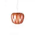 Sospensione Moderna 3 Luci Queen In Polilux Rame D75 Made In Italy | Linea Zero