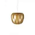 Sospensione Moderna 3 Luci Queen In Polilux Oro D75 Made In Italy | Lampadari e Sospensioni | Luce Art Shop Sospensione Moderna 3 Luci Queen In Polilux Oro D75 Made In Italy | Linea Zero