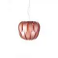 Sospensione Moderna 2 Luci Queen In Polilux Rosa Metallico D75 Made In Italy | Lampadari e Sospensioni | Luce Art Shop Sospensione Moderna 2 Luci Queen In Polilux Rosa Metallico D75 Made In Italy | Linea Zero