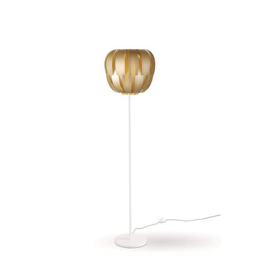 Lampada Da Terra Con Base 1 Luce Queen In Polilux Oro D60 Made In Italy | Piantane - Lampade da Terra | Luce Art Shop Lampada Da Terra Con Base 1 Luce Queen In Polilux Oro D60 Made In Italy | Linea Zero