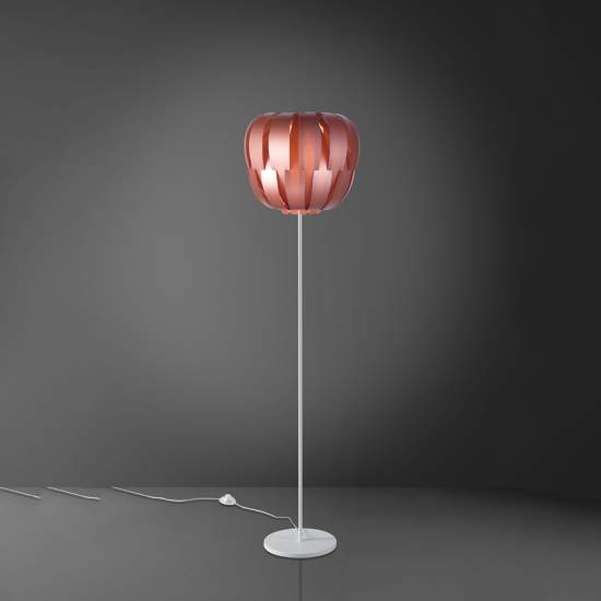 Lampada Da Terra Con Base 1 Luce Queen Polilux Rosa Metallico D60 Made In Italy | Piantane - Lampade da Terra | Luce Art Shop Lampada Da Terra Con Base 1 Luce Queen Polilux Rosa Metallico D60 Made In Italy | Linea Zero