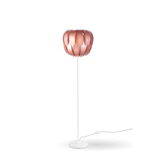 Lampada Da Terra Con Base 1 Luce Queen Polilux Rosa Metallico D60 Made In Italy | Piantane - Lampade da Terra | Luce Art Shop Lampada Da Terra Con Base 1 Luce Queen Polilux Rosa Metallico D60 Made In Italy | Linea Zero
