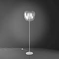 Lampada Da Terra Con Base 1 Luce Queen In Polilux Silver D60 Made In Italy | Piantane - Lampade da Terra | Luce Art Shop Lampada Da Terra Con Base 1 Luce Queen In Polilux Silver D60 Made In Italy | Linea Zero