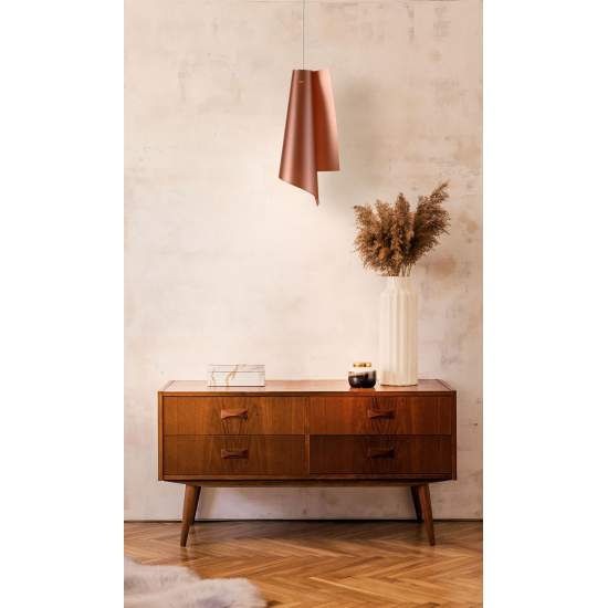 Sospensione Moderna A 1 Luce Vela In Polilux Rame H70 Made In Italy | Lampadari e Sospensioni | Luce Art Shop Sospensione Moderna A 1 Luce Vela In Polilux Rame H70 Made In Italy | Linea Zero