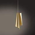Sospensione Moderna A 1 Luce Vela In Polilux Oro H70 Made In Italy | Linea Zero