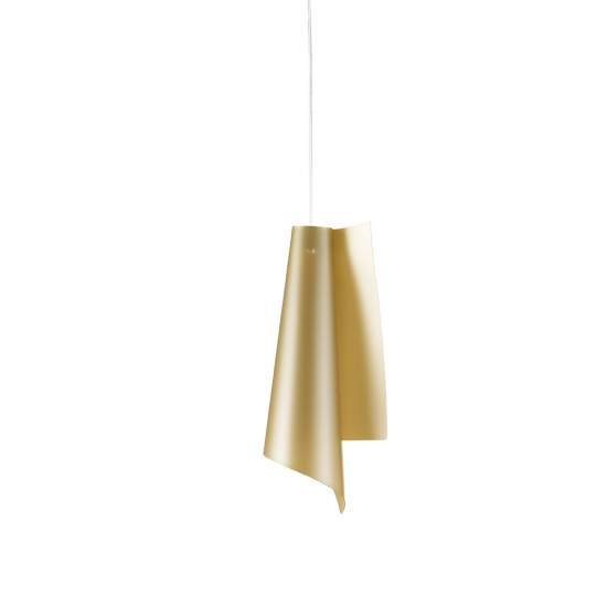 Sospensione Moderna A 1 Luce Vela In Polilux Oro H70 Made In Italy | Linea Zero