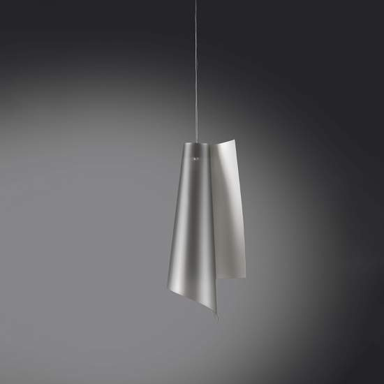 Sospensione Moderna A 1 Luce Vela In Polilux Argento H70 Made In Italy | Lampadari e Sospensioni | Luce Art Shop Sospensione Moderna A 1 Luce Vela In Polilux Argento H70 Made In Italy | Linea Zero