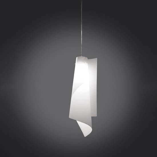Sospensione Moderna A 1 Luce Vela In Polilux Bianco H70 Made In Italy | Lampadari e Sospensioni | Luce Art Shop Sospensione Moderna A 1 Luce Vela In Polilux Bianco H70 Made In Italy | Linea Zero