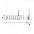 Sospensione Classica Crek Metallo Ottone Vetro 14 Luci CREK-S14