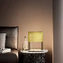 Lampada Da Scrivania Contemporanea Ebe Metallo Marrone E Ottone 1 Luce