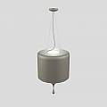 Lampadario Contemporaneo Eva In Plastica Cemento Alluminio 4 Luci EVA-S3-1-V70