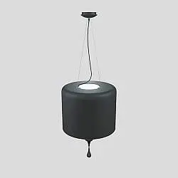 Lampadario Contemporaneo Eva In Plastica Grigio Alluminio 4 Luce