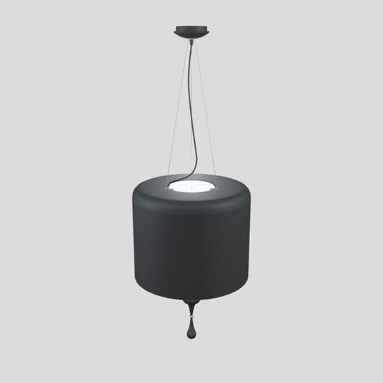Lampadario Contemporaneo Eva In Plastica Grigio Alluminio 4 Luce EVA-S3-1-V72