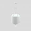 Lampadario Contemporaneo Eva In Plastica Bianco Alluminio 4 Luci EVA-S3-1-V95