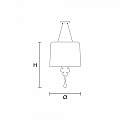 Lampadario Contemporaneo Eva In Plastica Bianco Alluminio 4 Luci EVA-S3-1-V95