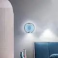 Applique Contemporanea Horo Metallo Ottone Vetro Azzurro Led 14,4W HORO-A-AZ