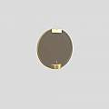 Applique Contemporanea Horo Metallo Ottone Vetro Fumè Led 14,4W HORO-A-FM