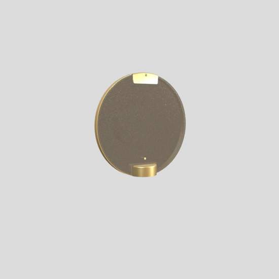 Applique Contemporanea Horo Metallo Ottone Vetro Fumè Led 14,4W HORO-A-FM