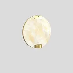 Applique Contemporanea Horo Metallo Ottone Ambra Led 14,4W