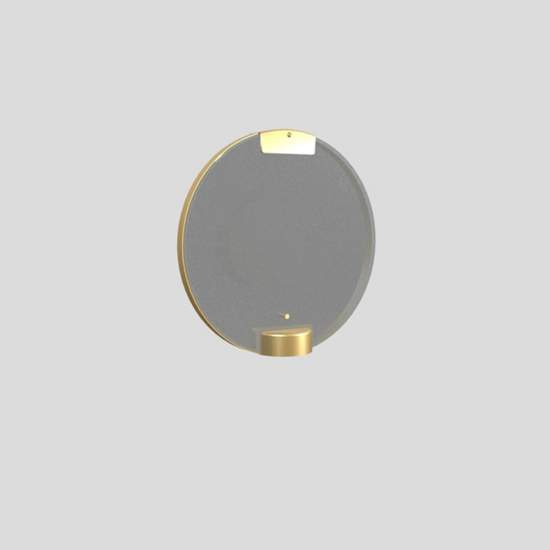 Applique Contemporanea Horo Metallo Ottone Vetro Trasparente Led 14,4W HORO-A-TR
