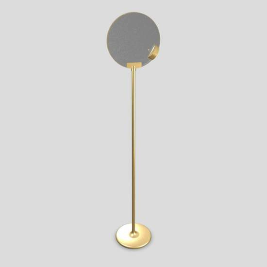 Piantana Contemporanea Horo Metallo Ottone Vetro Trasparente Led 14,4W HORO-STL-TR