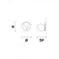 Applique Moderna Timeo Metallo Bianco Led 4W TIMEO-A-V98
