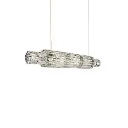 Sospensione Classica Vegas Metallo Avorio Vetro Led 72W