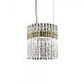 Sospensione Classica Vegas Metallo Avorio Vetro Led 18W VEGAS-S-RD-40