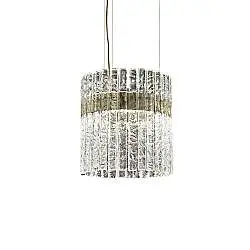 Sospensione Classica Vegas Metallo Avorio Vetro Led 18W