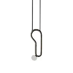 Sospensione Contemporanea Visio Orecchio Metallo Marrone Vetro Led 5,5W