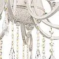 Lampadario Shabby Chic Grace Metallo Bianco 10 Luci ARM247-10-G