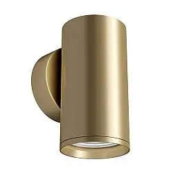 Applique Da Parete Moderno Focus S Alluminio Oro 1 Luce Gu10 10W