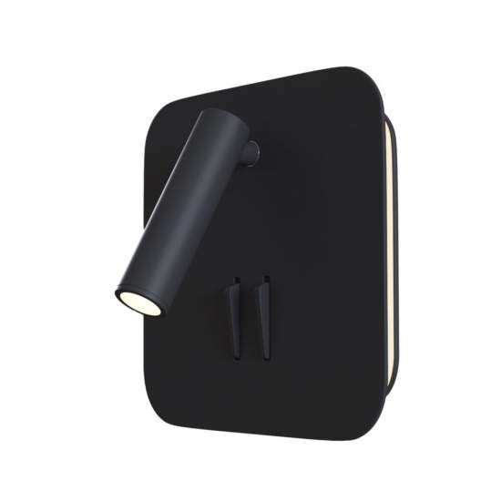 Applique Da Parete Moderno Ios 176 Alluminio Nero Luce Led Integrato 10W C175-WL-01-6W-B
