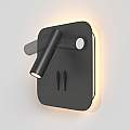 Applique Da Parete Moderno Ios 176 Alluminio Nero Luce Led Integrato 10W C175-WL-01-6W-B