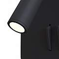 Applique Da Parete Moderno Ios 176 Alluminio Nero Luce Led Integrato 10W C175-WL-01-6W-B