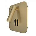 Applique Da Parete Moderno Ios 176 Alluminio Oro Luce Led Integrato 9W C175-WL-01-6W-MG