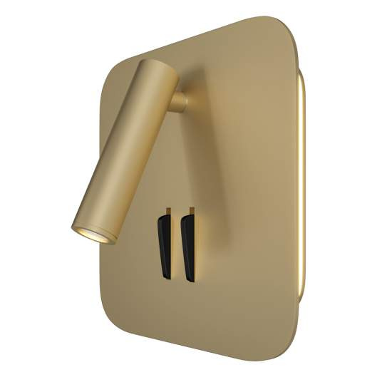 Applique Da Parete Moderno Ios 176 Alluminio Oro Luce Led Integrato 9W C175-WL-01-6W-MG