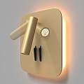 Applique Da Parete Moderno Ios 176 Alluminio Oro Luce Led Integrato 9W C175-WL-01-6W-MG
