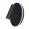 Applique Da Parete Interno Moderno Ios 176 Alluminio Nero Luce Led Integrato 10W C176-WL-01-6W-B