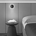 Applique Da Parete Interno Moderno Ios 176 Alluminio Nero Luce Led Integrato 10W C176-WL-01-6W-B