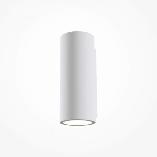 Applique Da Parete Moderno Parma Pietra - Cemento - Gesso Bianco 2 Luci Gu10 5W C191-WL-02-W