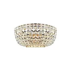 Applique Contemporaneo Basfor Metallo Oro 2 Luci