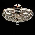 Plafoniera Contemporanea Ottilia Metallo Oro 6 Luci Diffusori Metallo DIA700-CL-06-G