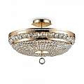Plafoniera Contemporanea Ottilia Metallo Oro 6 Luci Diffusori Metallo DIA700-CL-06-G