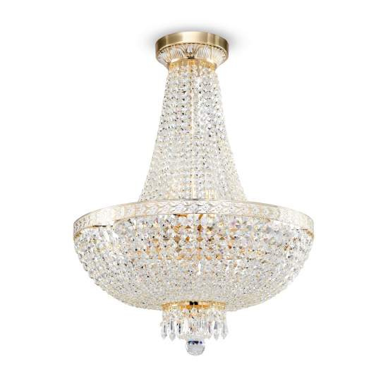 Lampadaro Contemporaneo Bella Metallo Oro 8 Luci Diffusori Metallo DIA750-TT50-WG