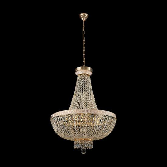 Lampadaro Contemporaneo Bella Metallo Oro 8 Luci Diffusori Metallo DIA750-TT50-WG