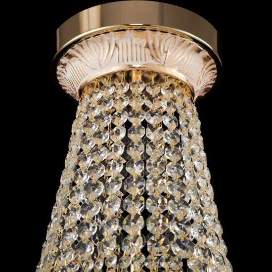 Lampadaro Contemporaneo Bella Metallo Oro 8 Luci Diffusori Metallo DIA750-TT50-WG