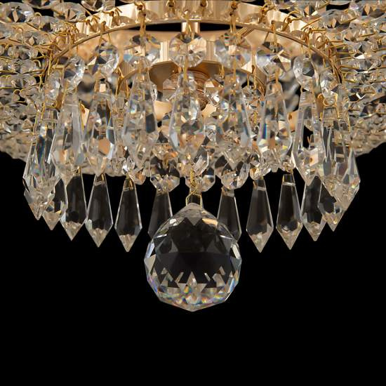 Lampadaro Contemporaneo Bella Metallo Oro 8 Luci Diffusori Metallo DIA750-TT50-WG
