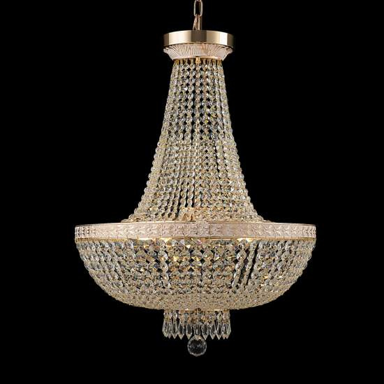 Lampadaro Contemporaneo Bella Metallo Oro 8 Luci Diffusori Metallo DIA750-TT50-WG
