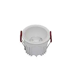 Faretto Da Incasso Moderno Alfa Led Alluminio Bianco Diffusore Pvc Bianco 15W